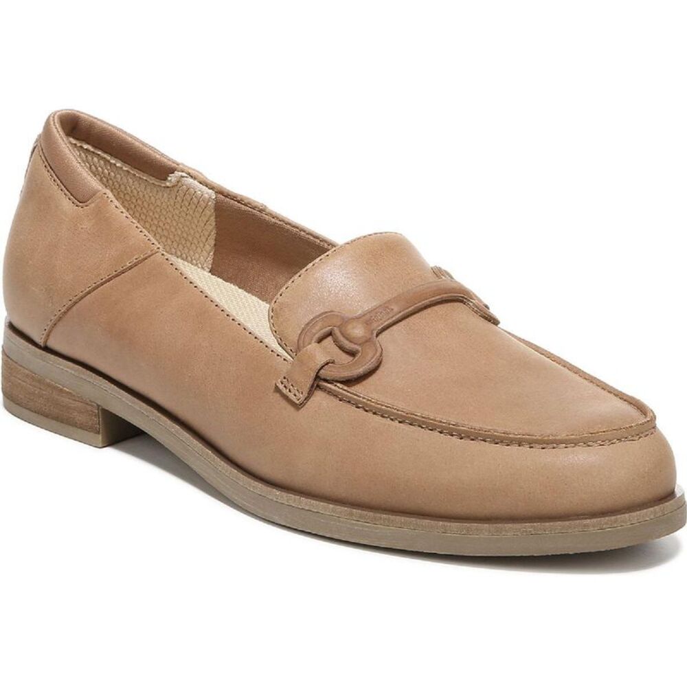 Dr. Scholl's Shoes Womens Avenue Tan Leather Slip on Dressy Loafers Shoes NWT